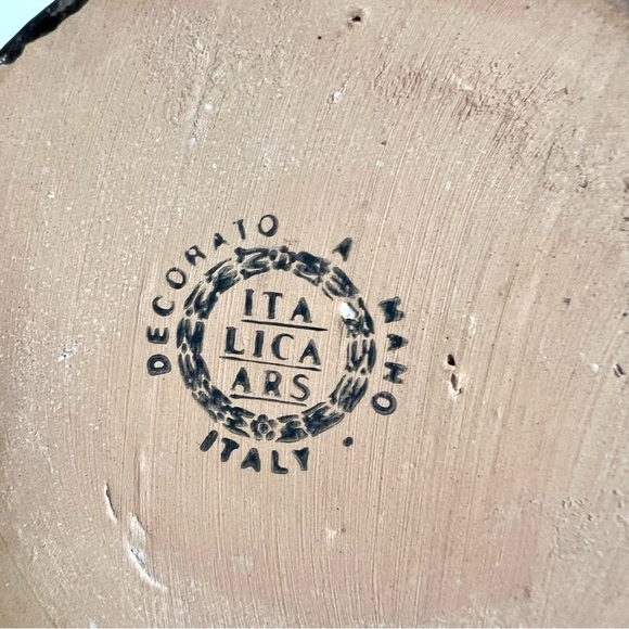 ITALICA ARS 2-piece Vintage MID CENTURY MODIGLIANI POTTERY 8.5” Peasant Women - Picture 4 of 13